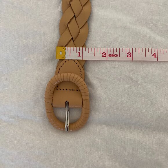 J.Crew Factory Braided leather belt size XS/S - Picture 7 of 10